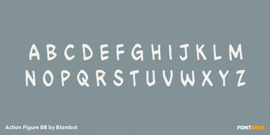 Action Figure BB Font Poster #3
