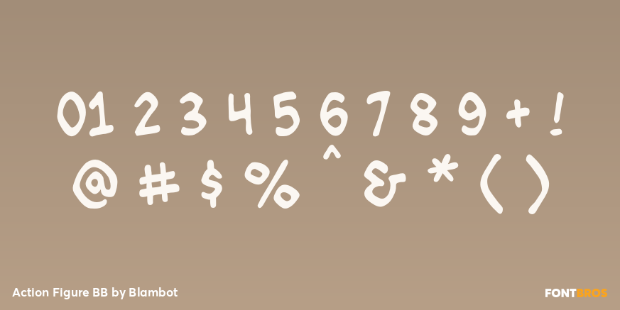 Action Figure BB Font Poster #4