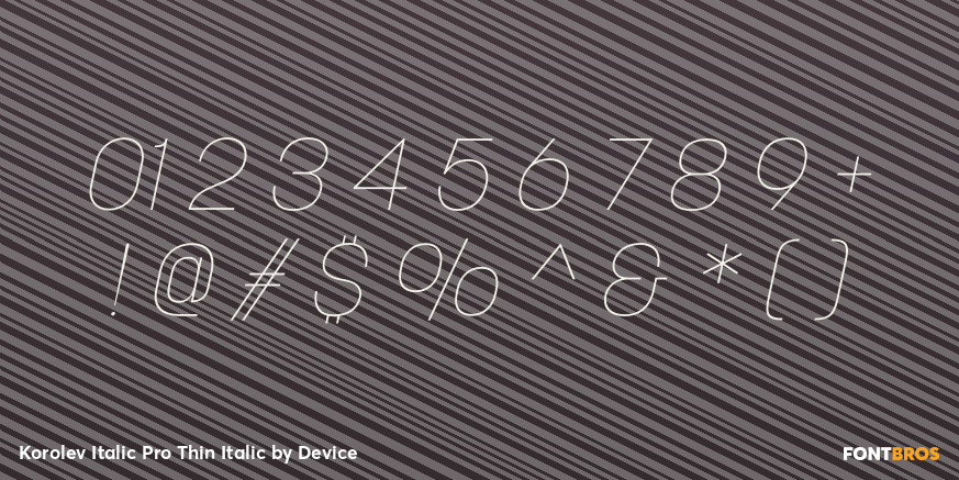Korolev Italic Pro Thin Italic Font Poster #4