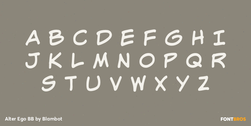 Alter Ego BB Font Poster #2