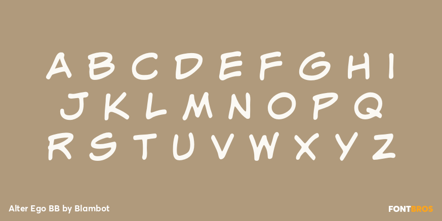 Alter Ego BB Font Poster #3