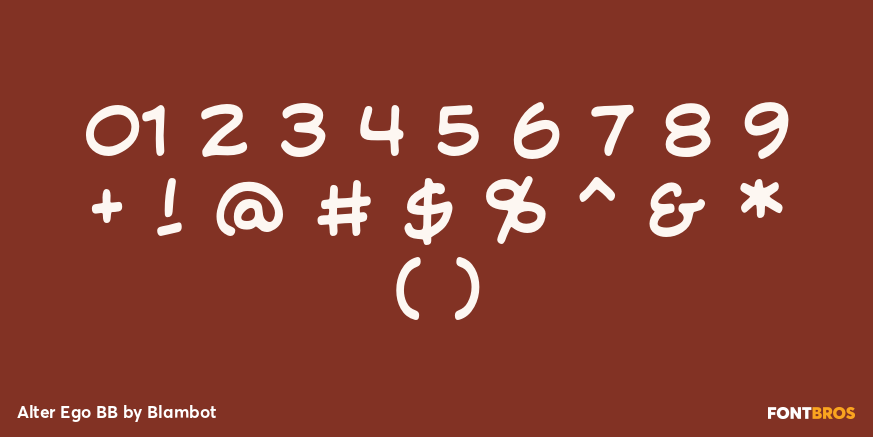 Alter Ego BB Font Poster #4