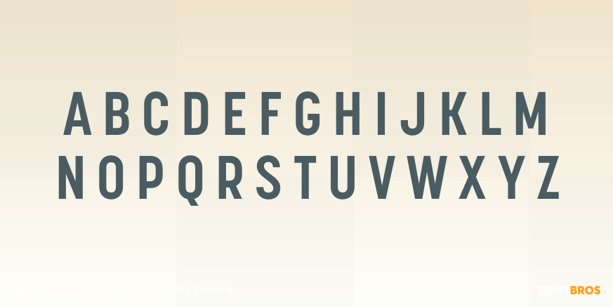 Korolev Condensed Pro Bold Font Poster #2