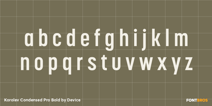 Korolev Condensed Pro Bold Font Poster #3