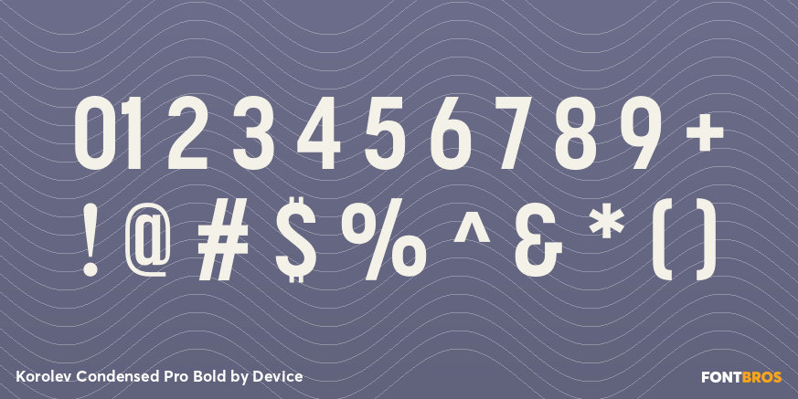 Korolev Condensed Pro Bold Font Poster #4