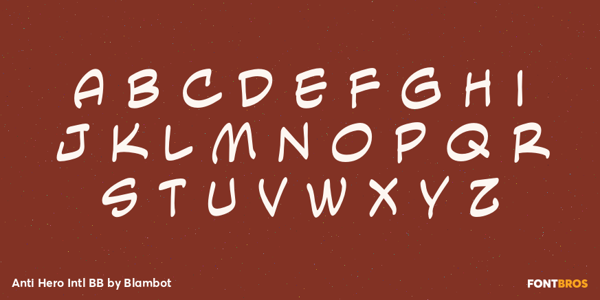 Anti Hero Intl BB Font Poster #3