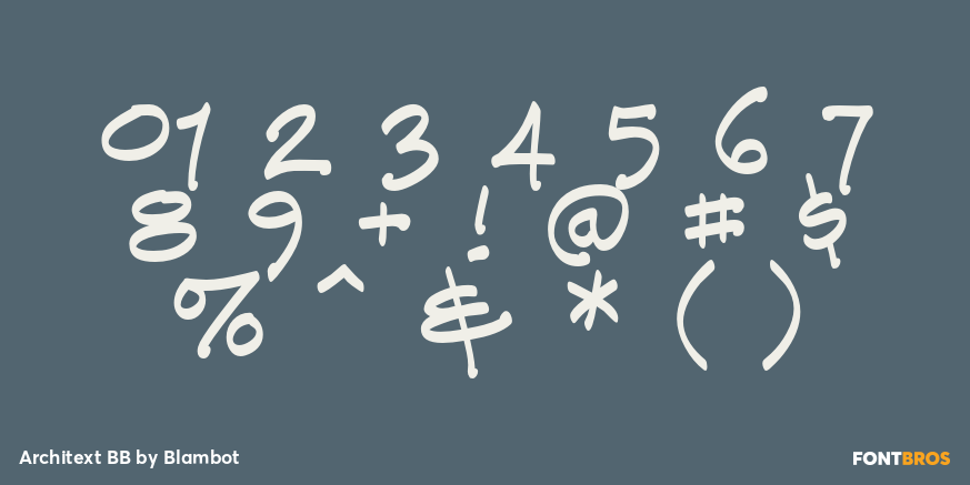 Architext BB Font Poster #1