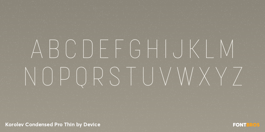 Korolev Condensed Pro Thin Font Poster #1