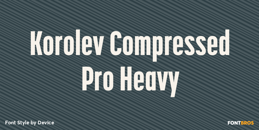 Korolev Compressed Pro Heavy Font Poster #1