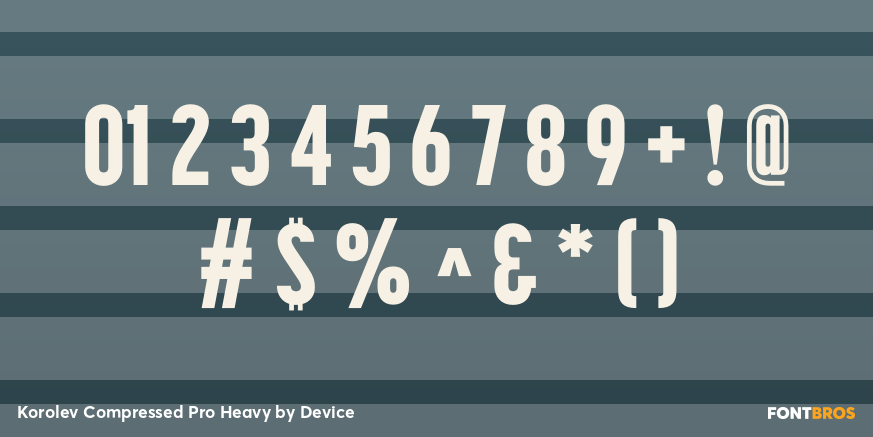 Korolev Compressed Pro Heavy Font Poster #1