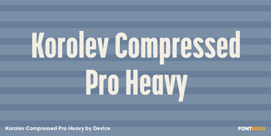 Korolev Compressed Pro Heavy Font Poster #1