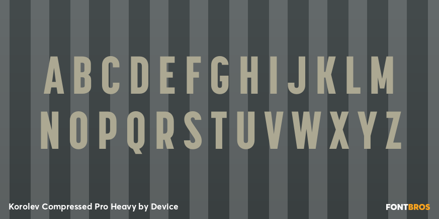 Korolev Compressed Pro Heavy Font Poster #2