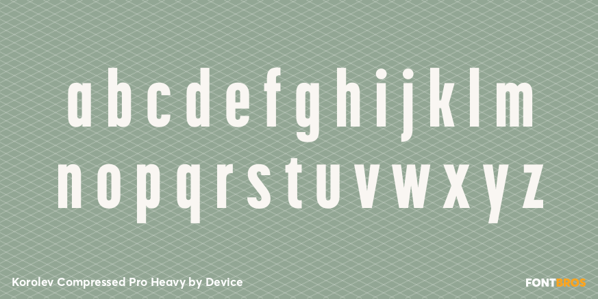 Korolev Compressed Pro Heavy Font Poster #3