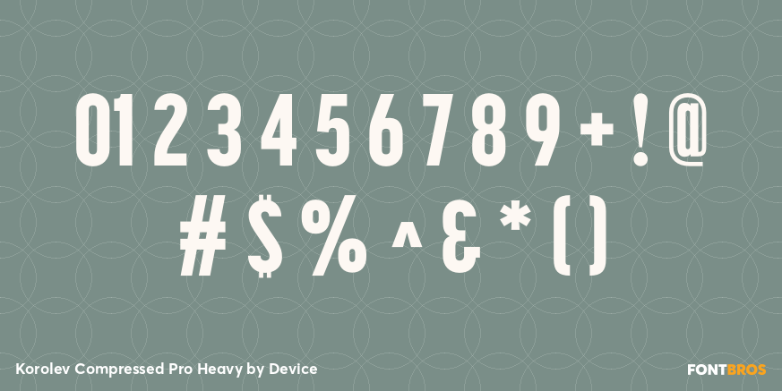 Korolev Compressed Pro Heavy Font Poster #4