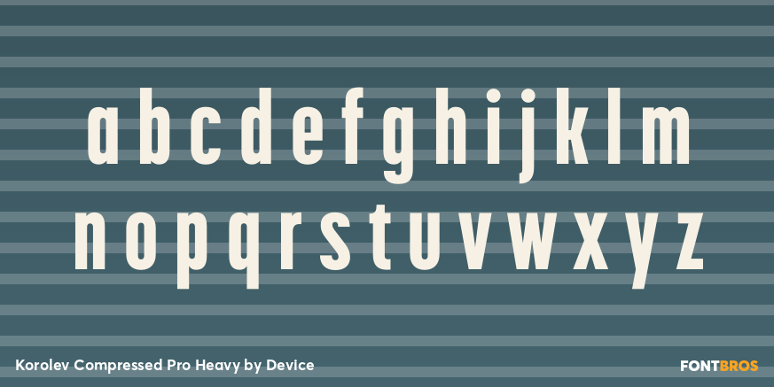 Korolev Compressed Pro Heavy Font Poster #1
