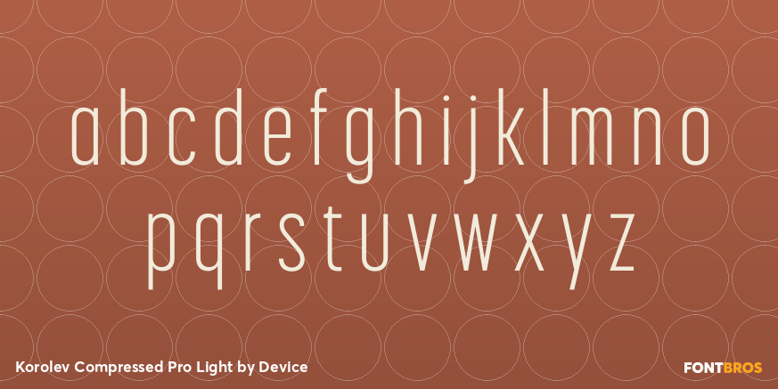 Korolev Compressed Pro Light Font Poster #3