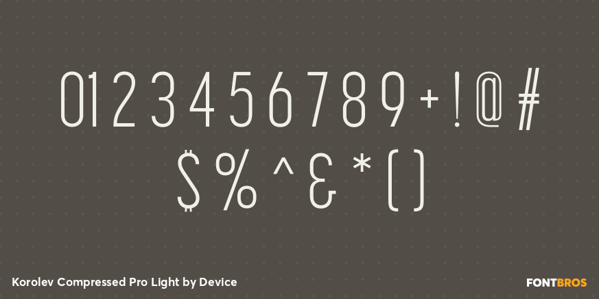 Korolev Compressed Pro Light Font Poster #4