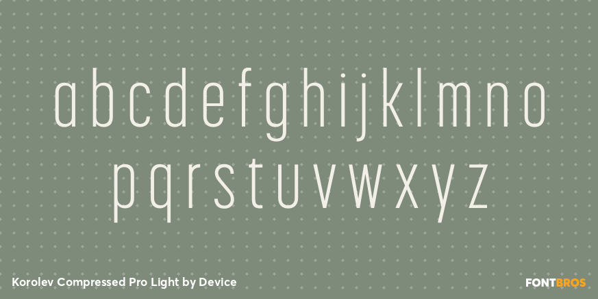 Korolev Compressed Pro Light Font Poster #1