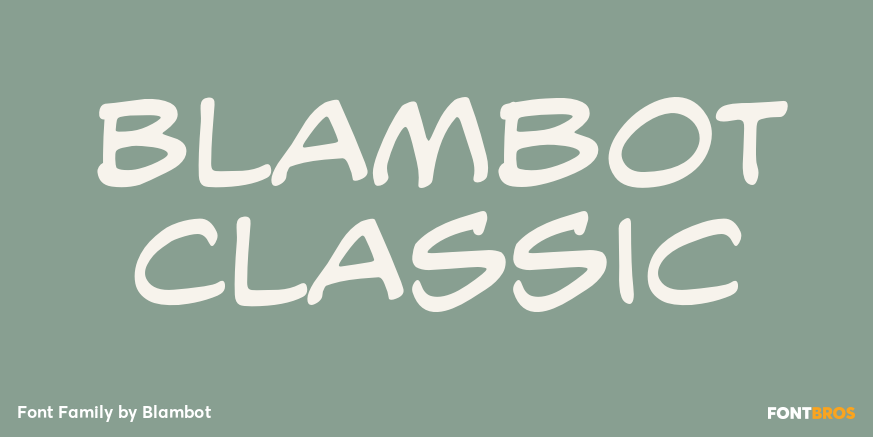 Blambot Classic Font Poster #1
