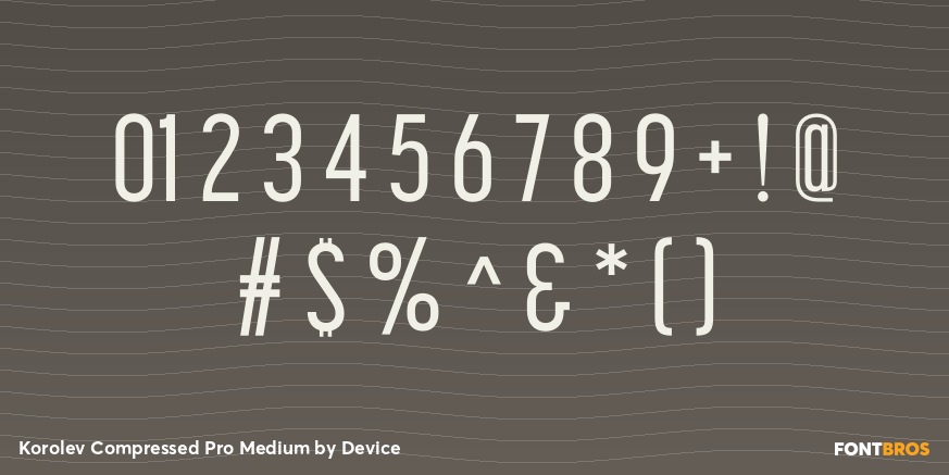 Korolev Compressed Pro Medium Font Poster #1