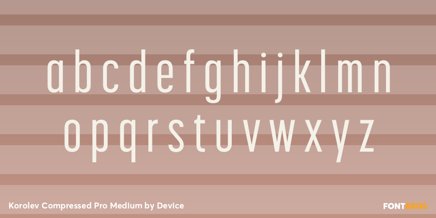 Korolev Compressed Pro Medium Font Poster #1