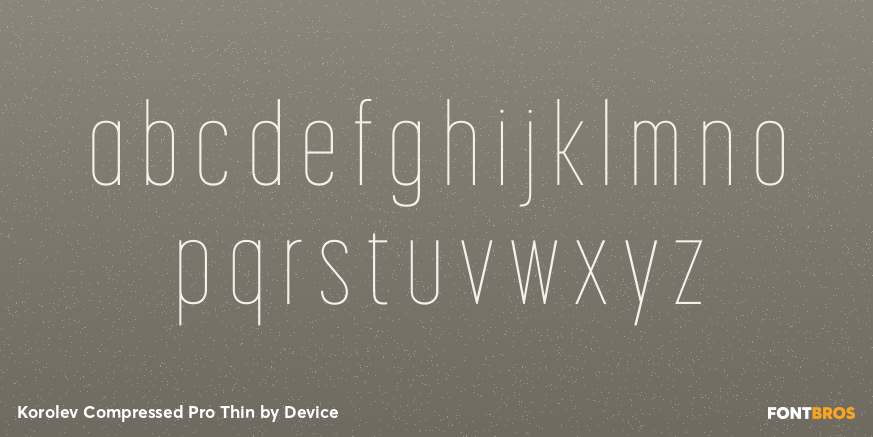 Korolev Compressed Pro Thin Font Poster #3