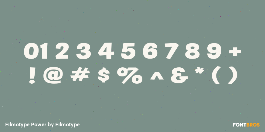 Filmotype Power Font Poster #4