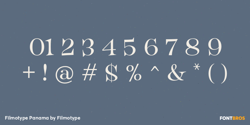Filmotype Panama Font Poster #4