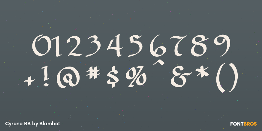 Cyrano BB Font Poster #4