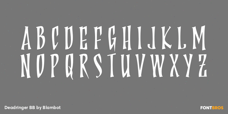 Deadringer BB Font Poster #2