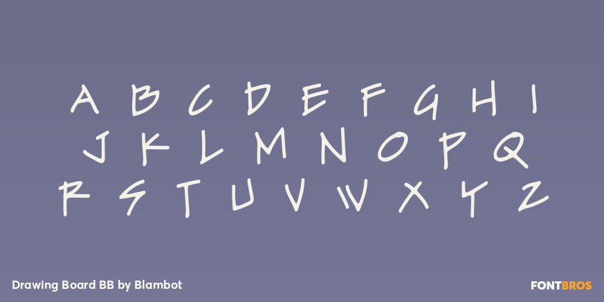 Drawing Board BB Font Poster #2