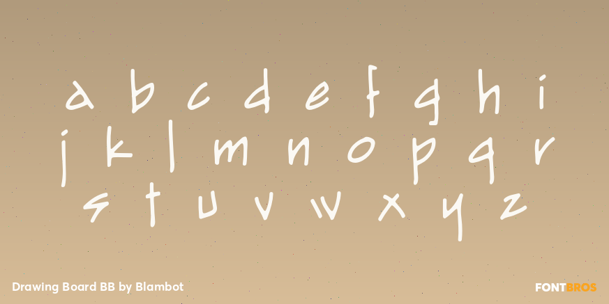 Drawing Board BB Font Poster #3
