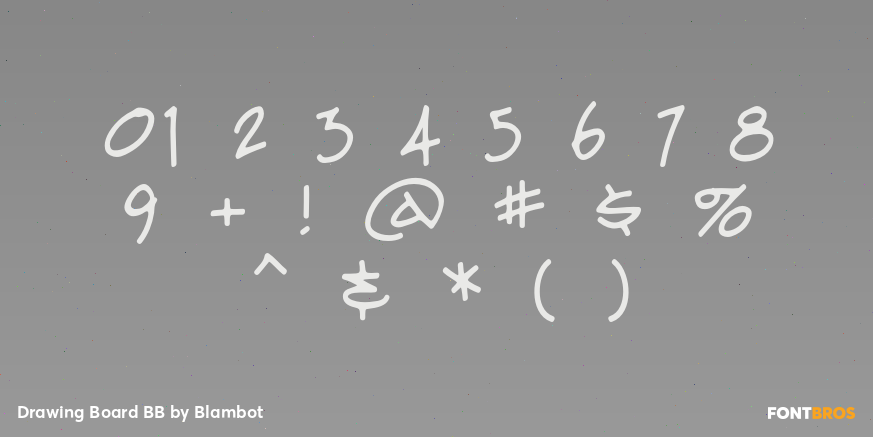 Drawing Board BB Font Poster #4
