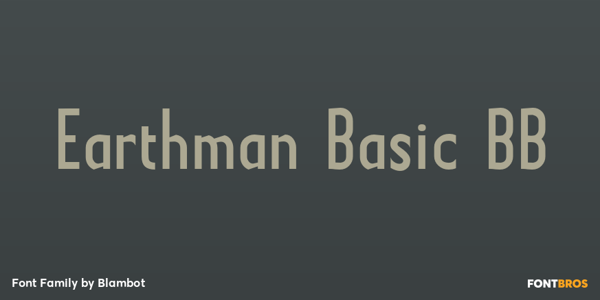 Earthman Basic BB Font Poster #1