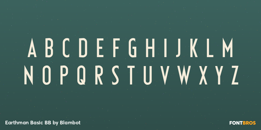 Earthman Basic BB Font Poster #2