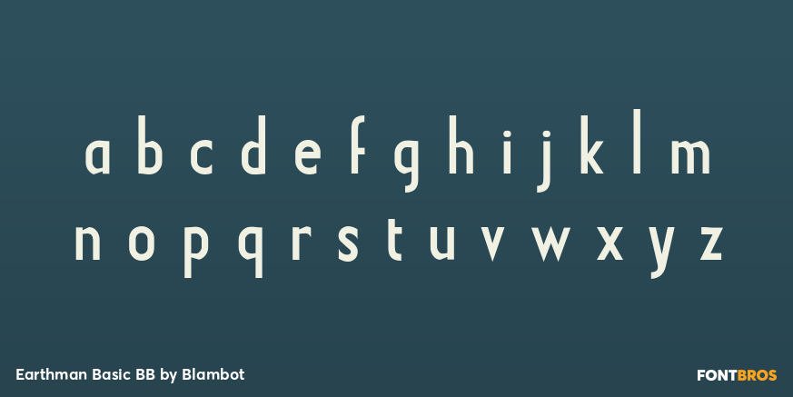 Earthman Basic BB Font Poster #3