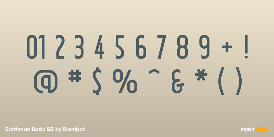 Earthman Basic BB Font Poster #4