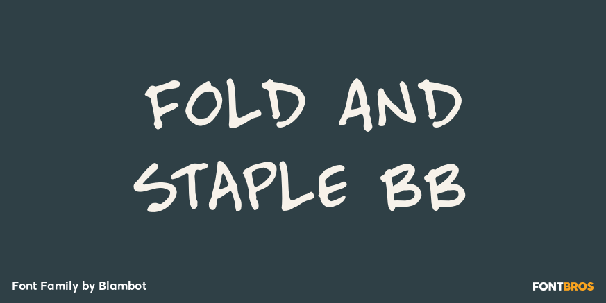 Fold And Staple BB Poster