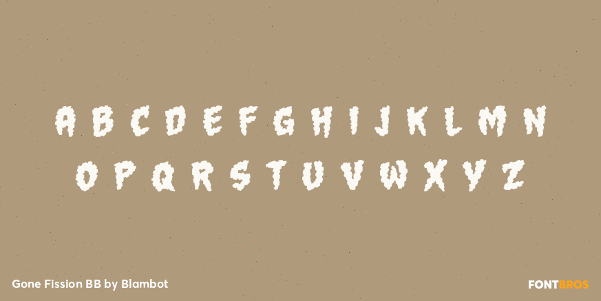 Gone Fission BB Font Poster #2
