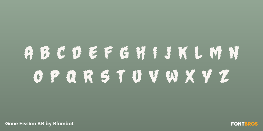 Gone Fission BB Font Poster #3
