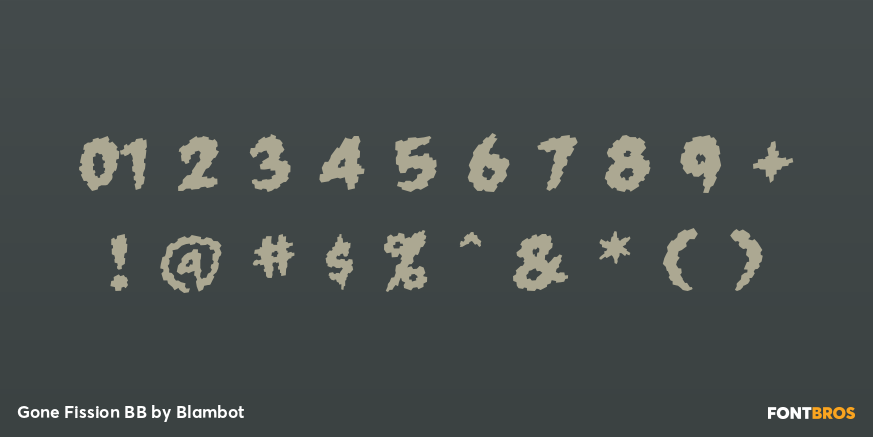 Gone Fission BB Font Poster #4