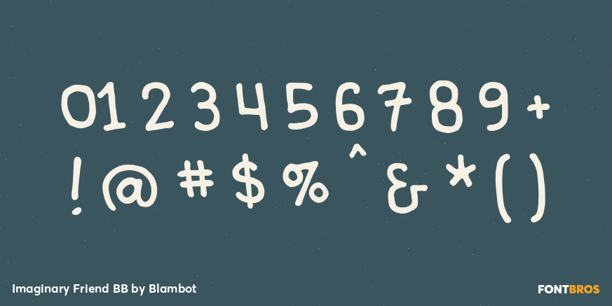 Imaginary Friend BB Font Poster #1