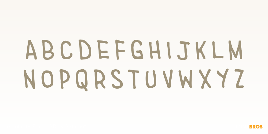 Imaginary Friend BB Font Poster #3