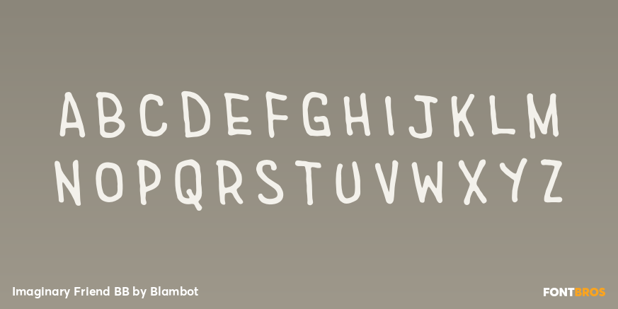 Imaginary Friend BB Font Poster #1