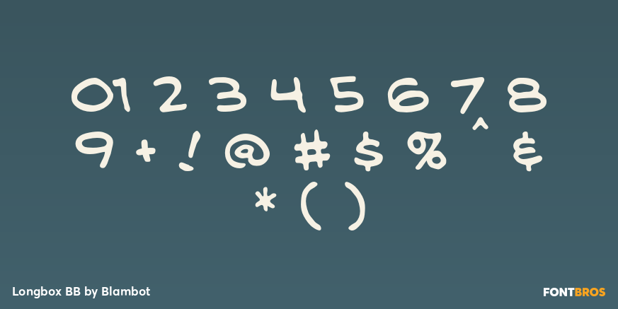 Longbox BB Font Poster #1