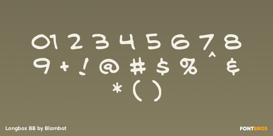 Longbox BB Font Poster #4