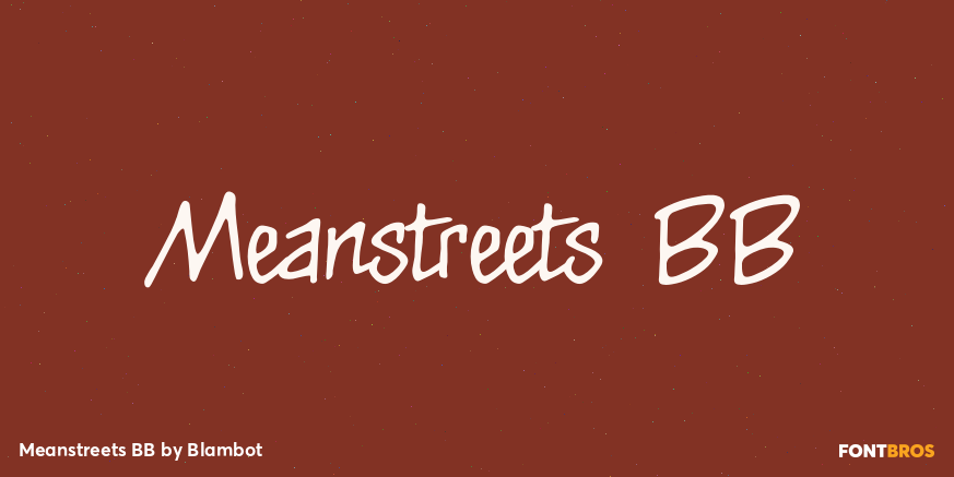 Meanstreets BB Poster