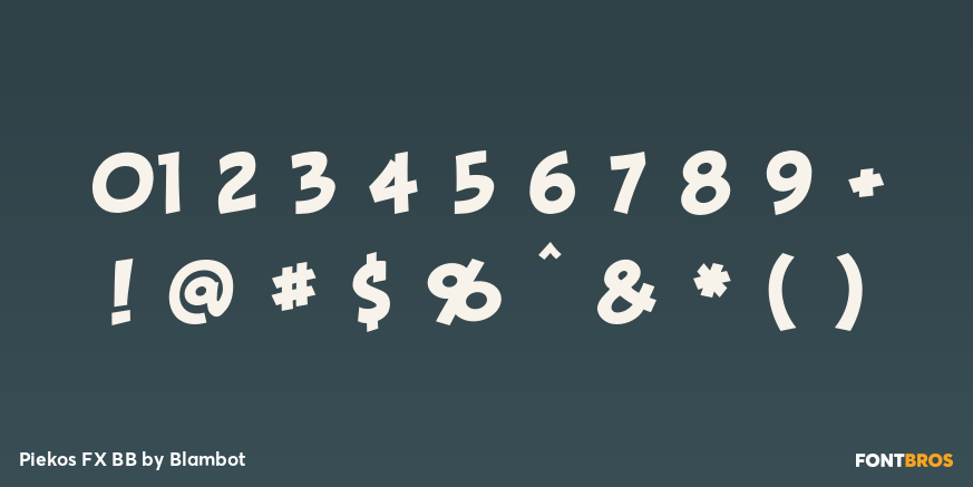 Piekos FX BB Font Poster #4
