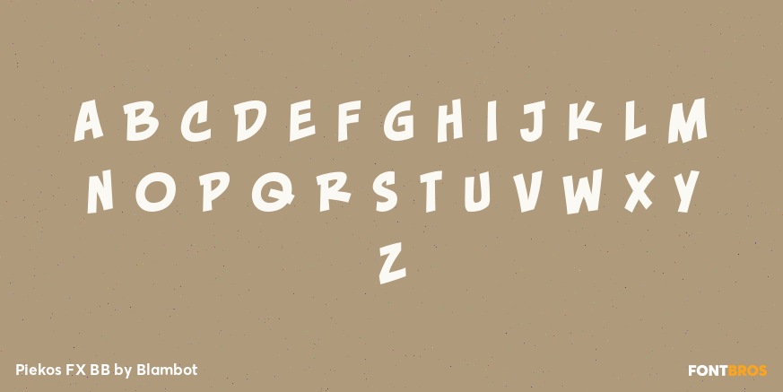 Piekos FX BB Font Poster #3
