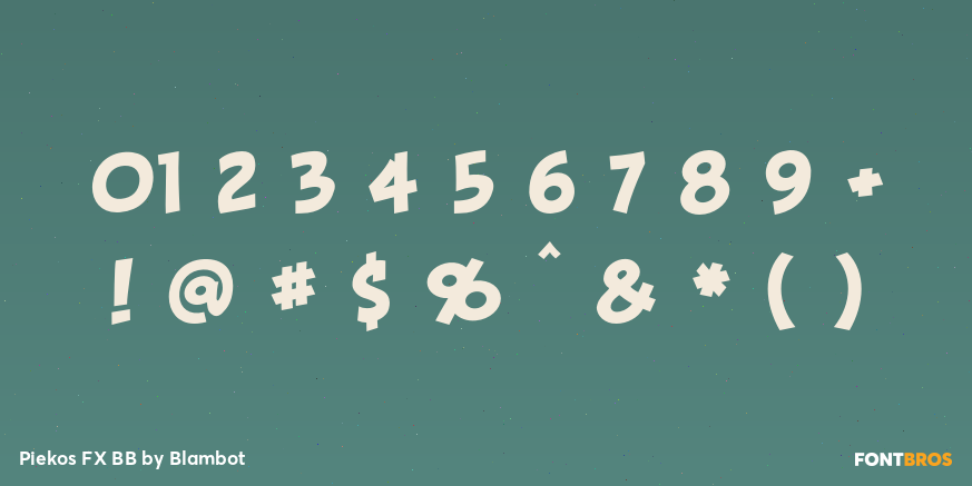 Piekos FX BB Font Poster #4